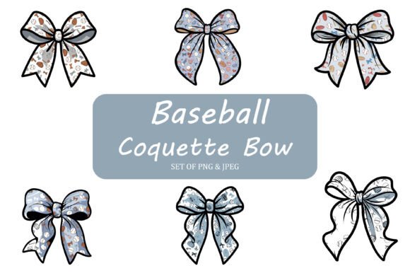 Download Pastel Baseball Pattern Bow Bundle - Pastel baseball Collection