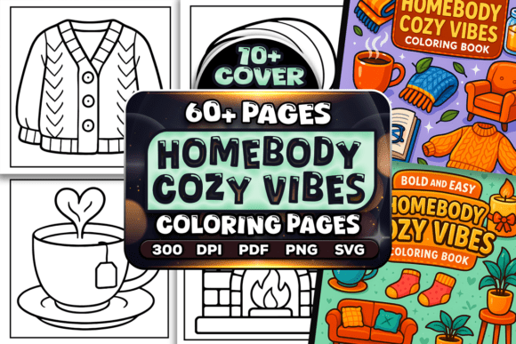 Download Easy Homebody Cozy Vibes Coloring Pages - Cozy vibes Collection