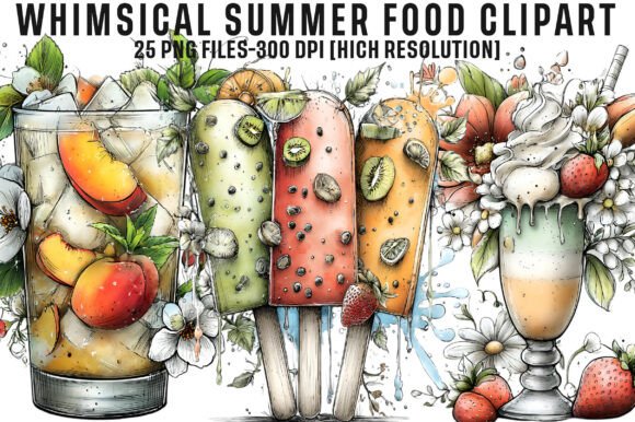 Download Whimsical Summer Food Clipart - Summer food Collection