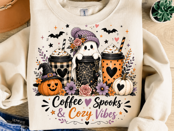 Download Coffee Spooks and Cozy Vibes PNG, Cute H - Cozy vibes Collection
