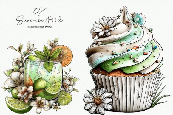 Download Whimsical Summer Food Clipart - Summer food Collection