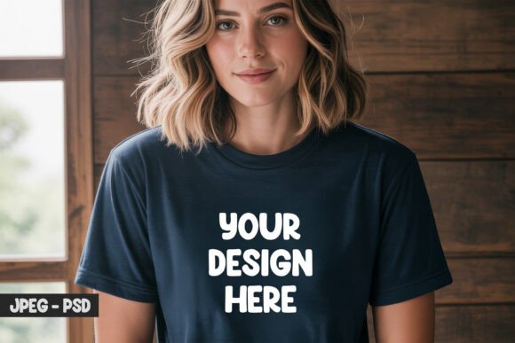 Download Quote T-Shirt PSD Mockup Cozy Vibes - Cozy vibes Collection