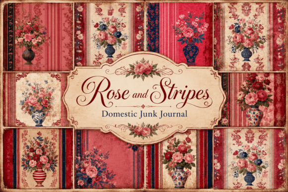 Download Rose and Stripes Domestic Junk Journal - Domestic Collection