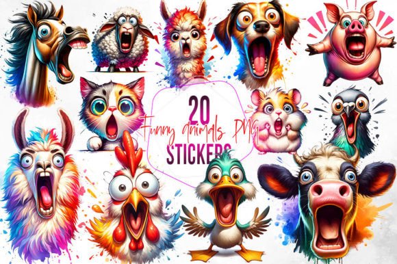 Download Domestic Funny Animals Face Sublimation - Domestic Collection